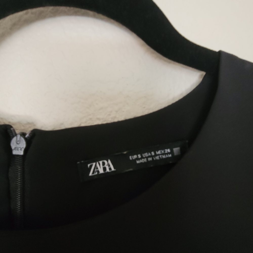 Zara Black Long Sleeve Dress - Picture 7 of 8